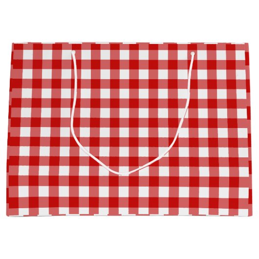 Rode Gingham Picknick Baby-Q Barbecue BBQ Groot Cadeauzakje (Voorkant)