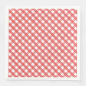 Rode Gingham Servetten (Voorkant)