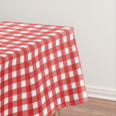 Rode gingham tafelkleed (Voorbeeld)
