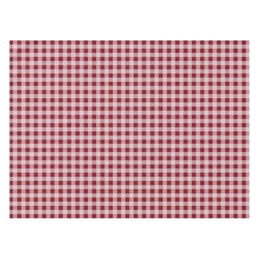 Rode Gingham Tafelkleed (Voorkant (Horizontaal))