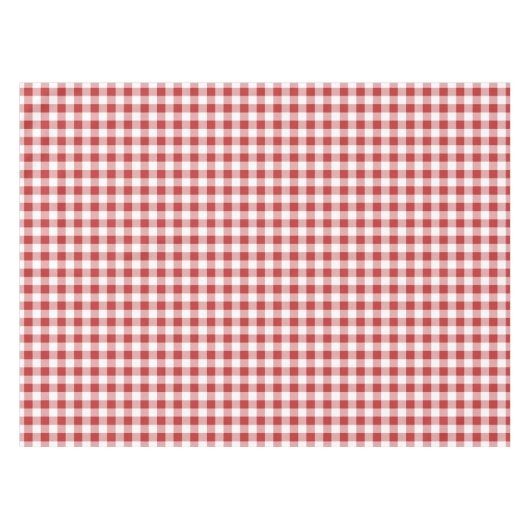 Rode Gingham tafelkleed – BBQ Cookout Picnic Birth (Voorkant (Horizontaal))