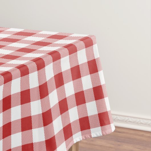 Rode Gingham tafelkleed – BBQ Cookout Picnic Birth (Voorbeeld)