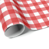 Rode gingham Vichy karo rot Cadeaupapier (Rol Hoek)