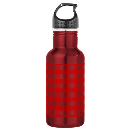 Rode gingham waterfles (Voorkant)
