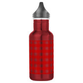 Rode gingham waterfles (Links)