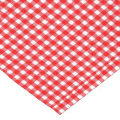 Rode Ginghams met Aardbeienmidden Korte Tafelloper (Hoek)