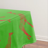 Rode Giraffe Stencil Tafelkleed (Voorbeeld)