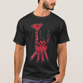 Rode Giraffe T-Shirt