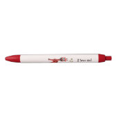 Rode giraffe zwarte inkt pen (Voorkant)