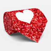 RODE GIRLY GLITTER STROPDAS (Opgerold)