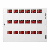 Rode gitaar etiket (Full Sheet)