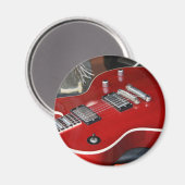 Rode gitaar magneet (Voorkant / Achterkant)