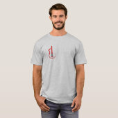 rode gitaar t-shirt (Voorkant volledig)
