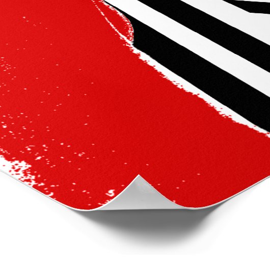 Rode gitarist Poster (Hoek)