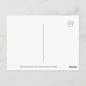 Rode gladharige Dachshund Kleine Bloem Dank Je Briefkaart (Achterkant)