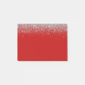 Rode glam en glitter post-it® notes (Voorkant)