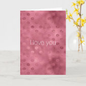 rode glam glitzy lippen kussen liefde kaart (Gele Bloem)