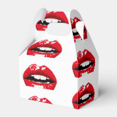 Rode glanzende lippen bedankdoosjes (Achterkant)