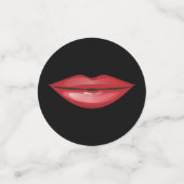 Rode Glanzende Lippen Lippenstift Kus Schoonheid F Confetti (Kleine voorkant)