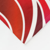 Rode Glas in lood Abstract Fleece Deken (Hoek)