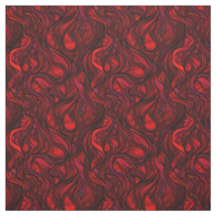 Rode Glas in lood Abstract Stof
