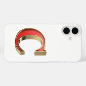Rode glazen letter C Case-Mate iPhone Case (Achterkant (horizontaal))