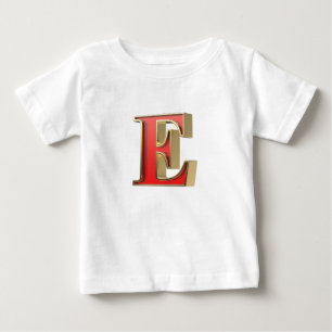 Rode glazen letter E