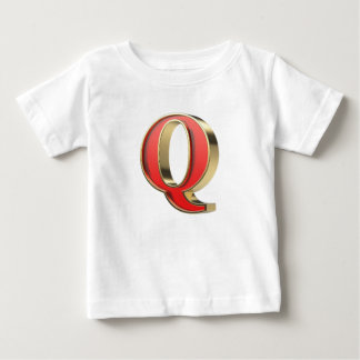 Rode glazen letter Q