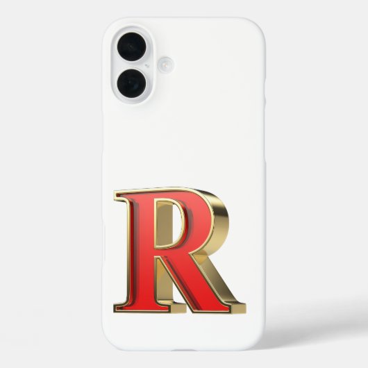 Rode glazen letter R Case-Mate iPhone Case (Achterkant)