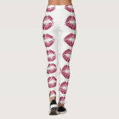 Rode glazen lippen #2 leggings (Achterkant)