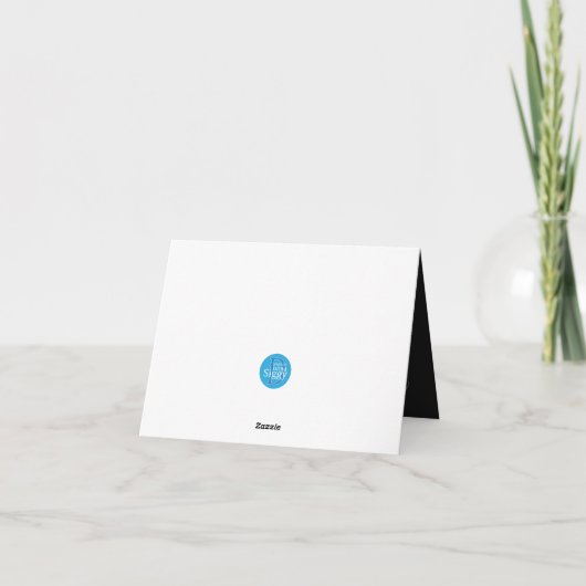 Rode glazen lippen bedankkaart (Achterkant)