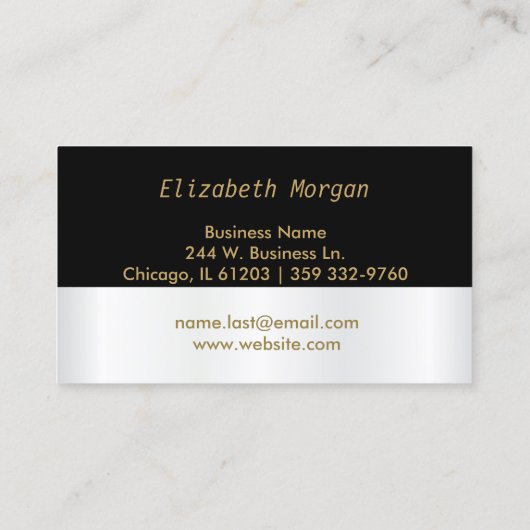 Rode glazen lippen op wit en zwart visitekaartje (Achterkant)