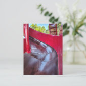 Rode Glijbaan Abstract Briefkaart (Staand voorkant)