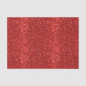 Rode glinsterende glitterpatroon tissuepapier (Voorkant)