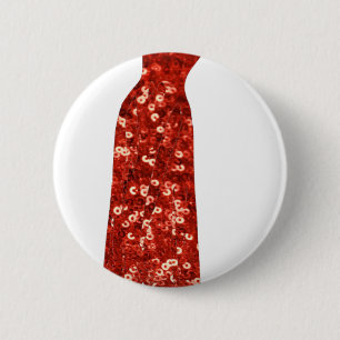 rode glinsterende vintage pin-up ronde button 5,7 cm