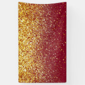 Rode glitter achtergrond verjaardag achtergrond go spandoek (Verticaal)