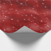 Rode glitter cadeaupapier (Hoek)