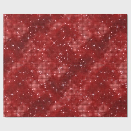 Rode glitter cadeaupapier (Vlak)
