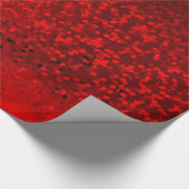 rode glitter cadeaupapier (Hoek)