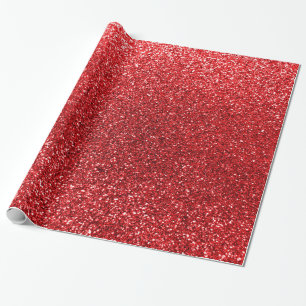 Rode glitter cadeaupapier