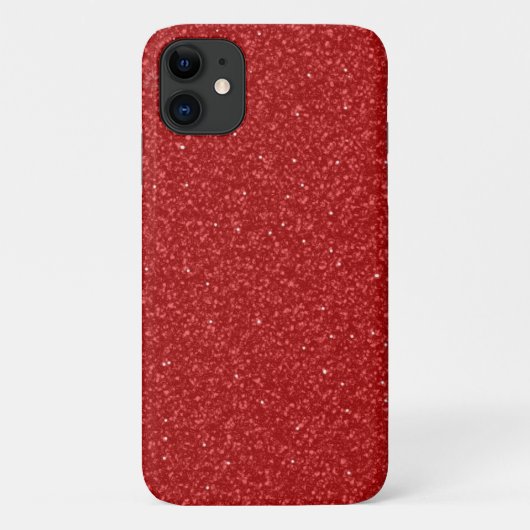 Rode glitter Case-Mate iPhone case (Achterkant)