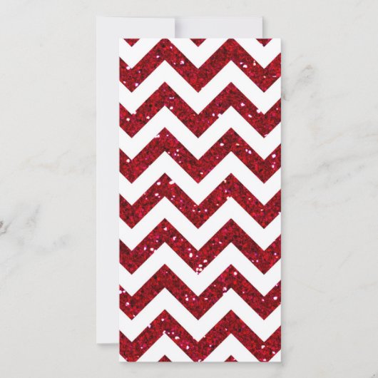 Rode Glitter Chevron Patroon (Voorkant)