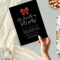 Rode Glitter Coquette Bow laat kerstfeest vieren