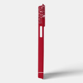 Rode Glitter Druppel Aangepaste tekst of naam Case-Mate iPhone Case (Achterkant / Rechts)