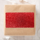 Rode glitter etiket (Insitu)