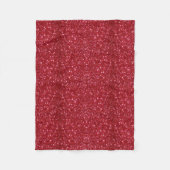 Rode glitter fleece deken (Voorkant)