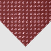 Rode Glitter Glam Hearts Tissuepapier (Detail)