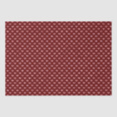 Rode Glitter Glam Hearts Tissuepapier (Voorkant)