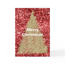 Rode Glitter Glamour Gouden Kerstboom