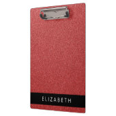 Rode Glitter, Glitter Achtergrond, Jouw naam Klembord (Links)